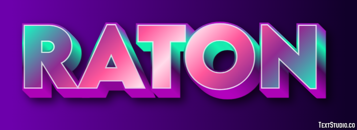 Raton Effet de Texte