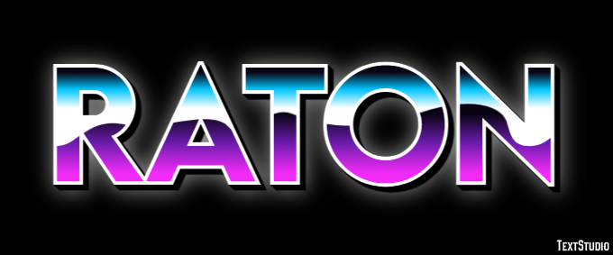 Raton Effet de Texte
