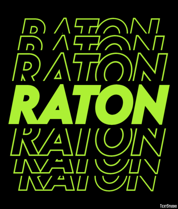 Raton Effet de Texte
