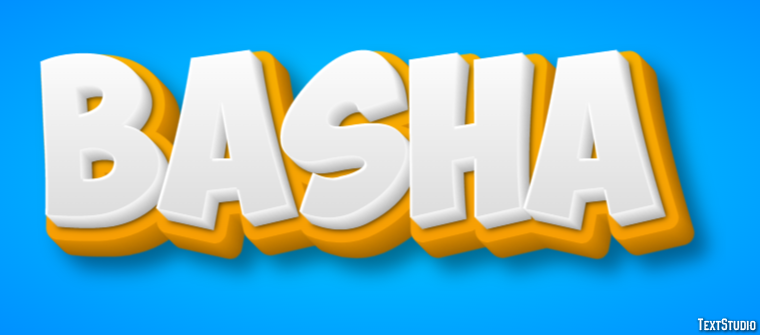 Basha Tekst Effect