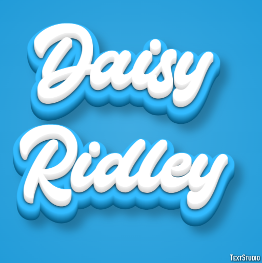 Daisy Ridley Efecto de Texto