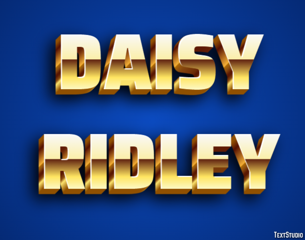 Daisy Ridley Efeito de texto