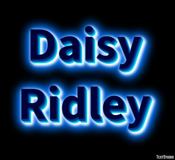 Daisy Ridley Efeito de texto