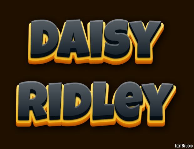 Daisy Ridley Effet de Texte