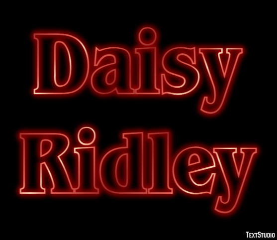 Daisy Ridley Efeito do texto