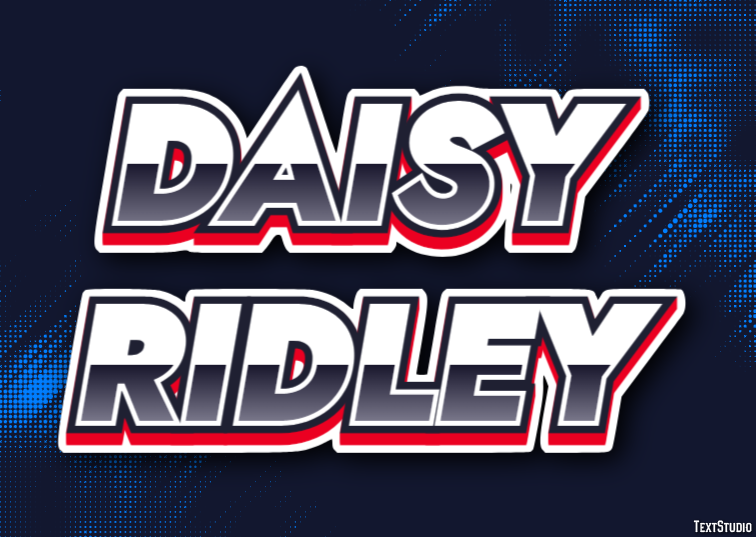 Daisy Ridley Efecto de Texto