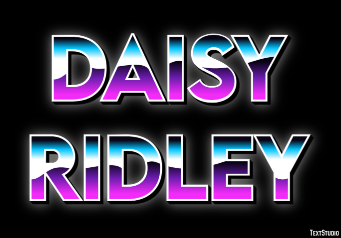 Daisy Ridley Efecto de Texto