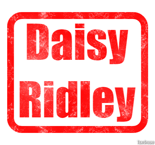 Daisy Ridley Efeito do texto