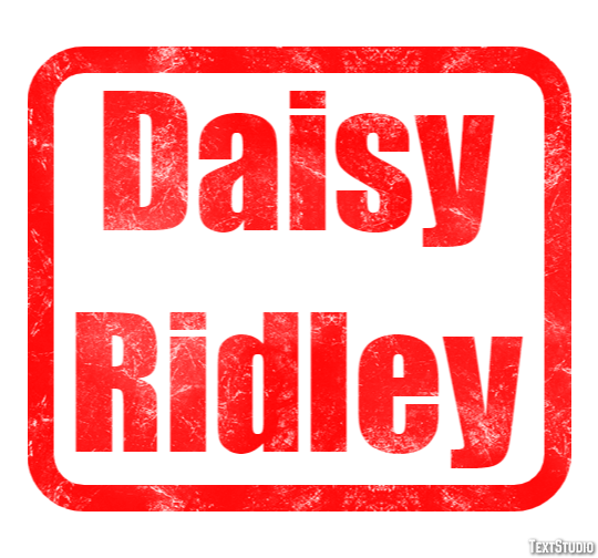 Daisy Ridley Efecto de Texto