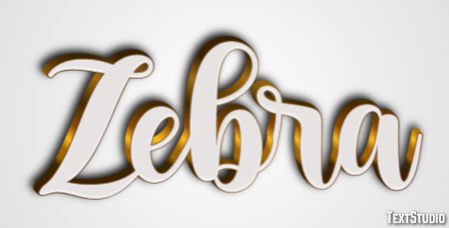 Zebra Effet de texte