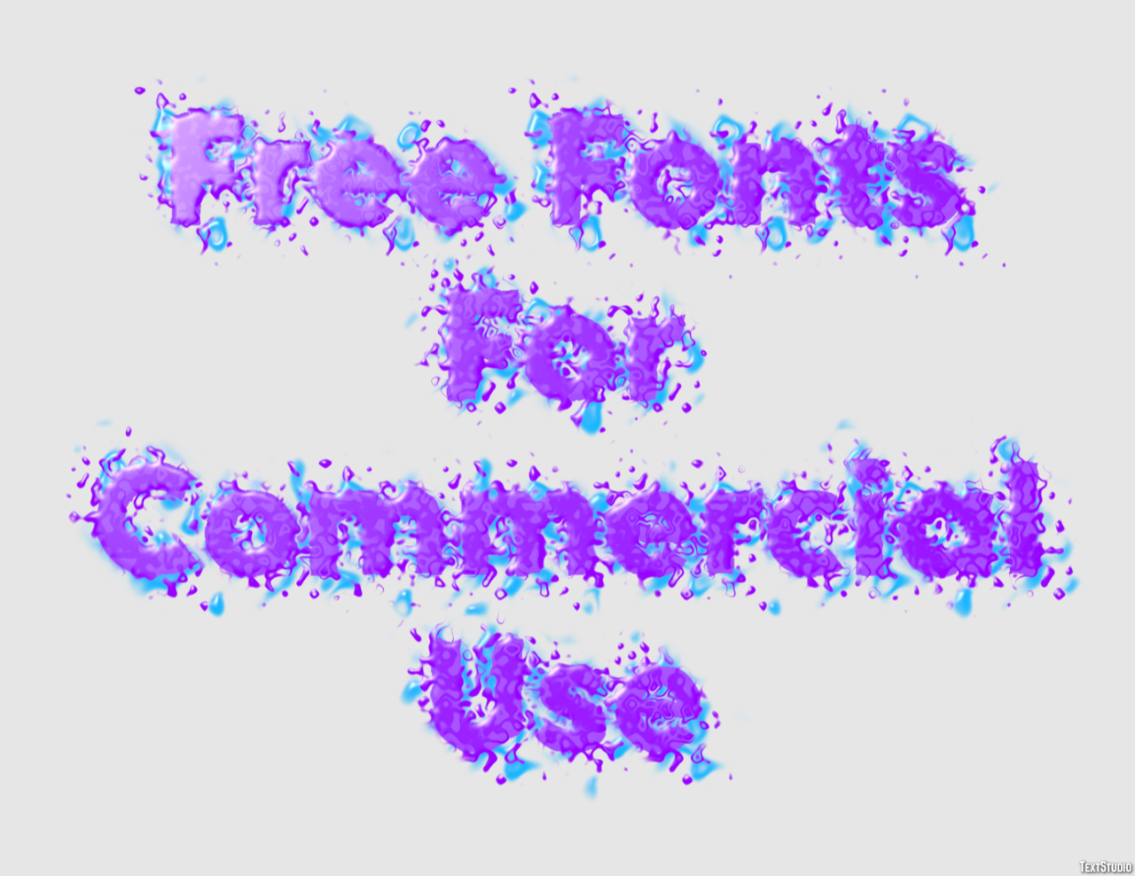 Free Fonts For Commercial Use Text Effect
