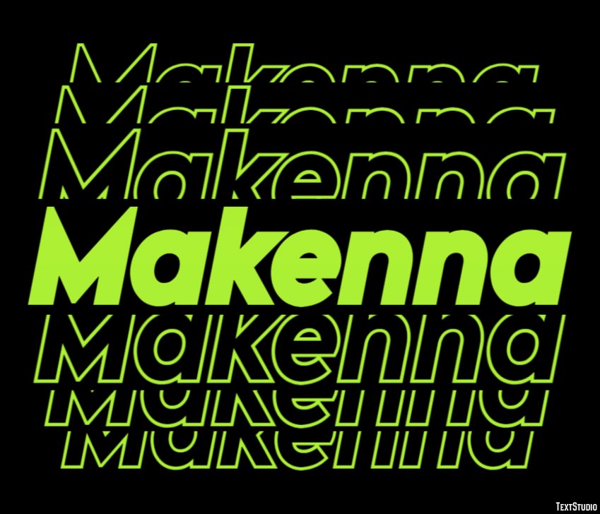 Makenna Efekt tekstowy