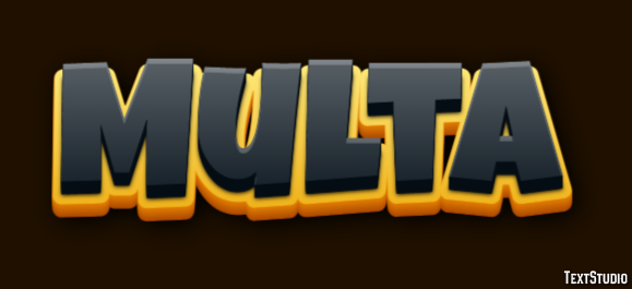 Multa Efeito de texto