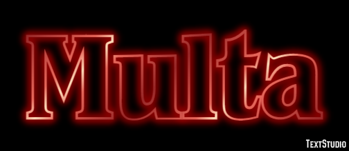 Multa Efeito de texto