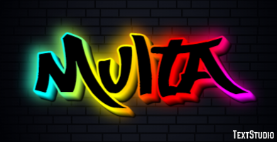 Multa Efeito de texto