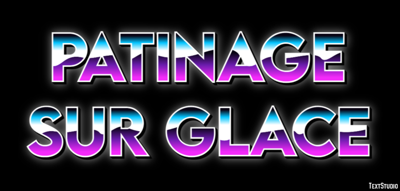 Patinage sur glace Efekt tekstowy