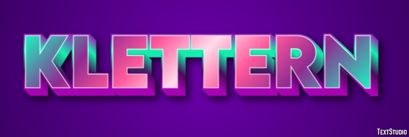 Klettern テキスト効果