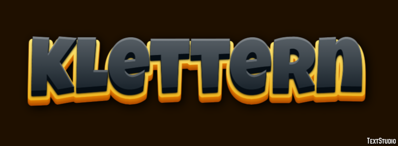 Klettern Effetto testo