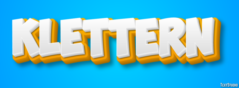 Klettern Effetto testo