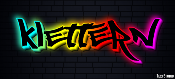 Klettern Effetto testo
