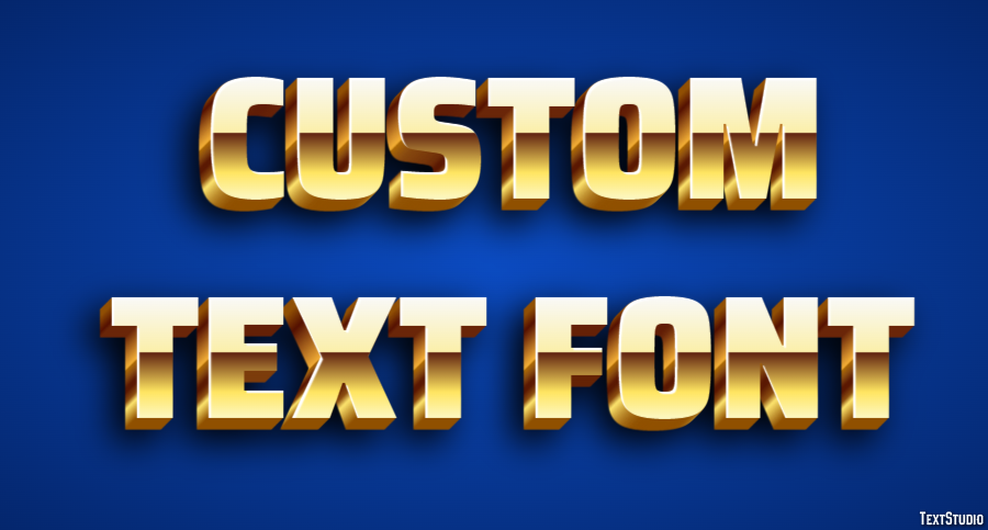 Custom Text Font テキスト効果