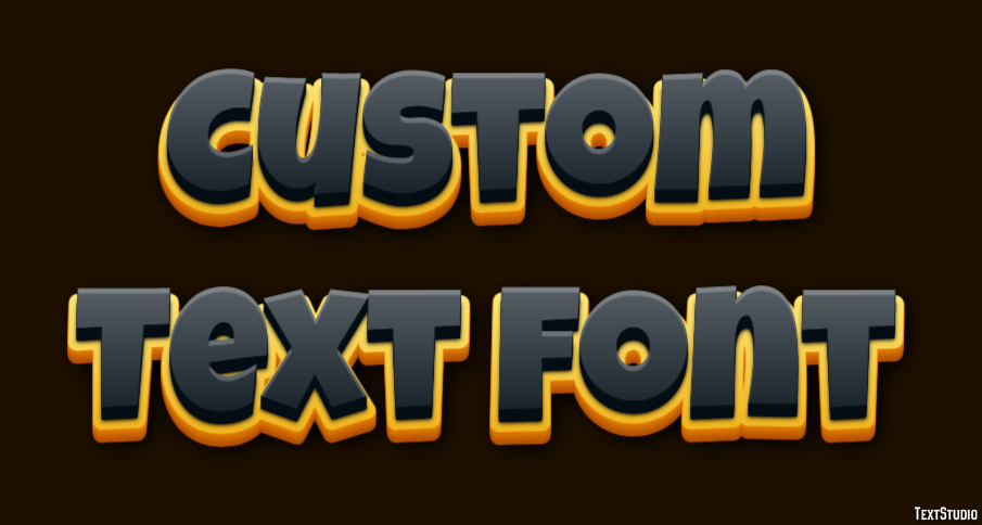 Custom Text Font テキスト効果