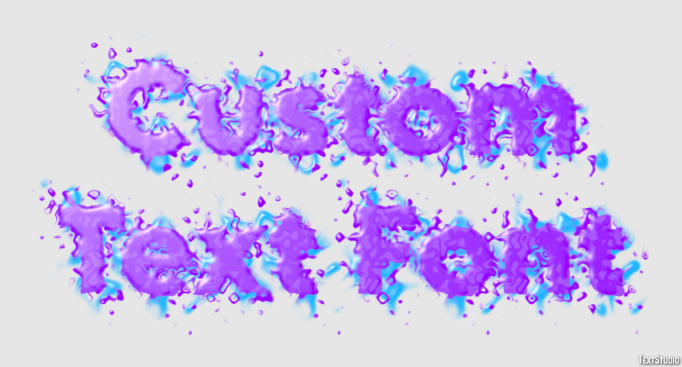 Custom Text Font Text Effect