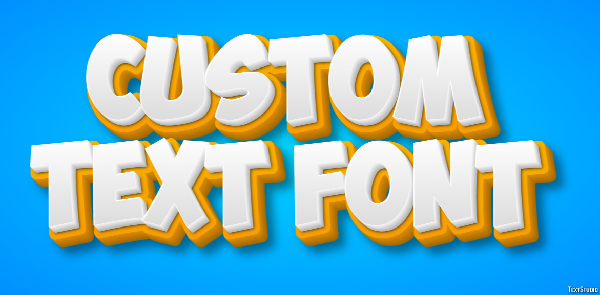 Custom Text Font テキスト効果
