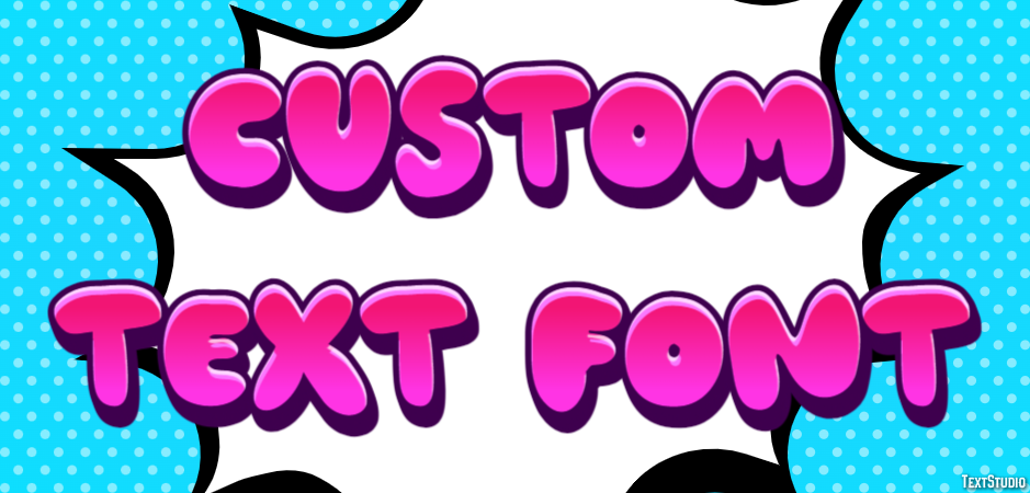 Custom Text Font テキスト効果