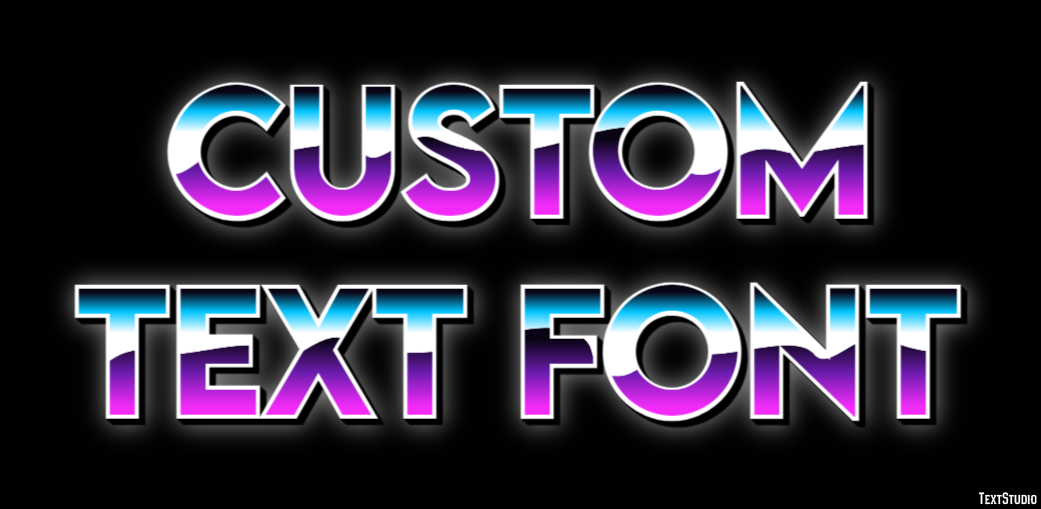 Custom Text Font テキスト効果