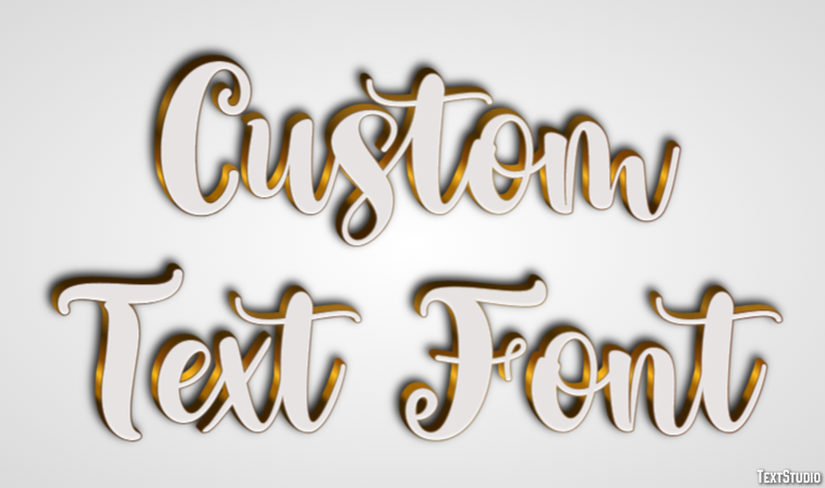 Custom Text Font テキスト効果