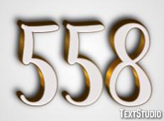 558 Text effect