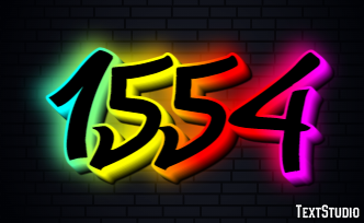 1554 Text Effect