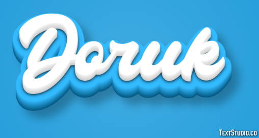 Doruk Effetto testo