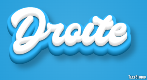 Droite Texteffekt
