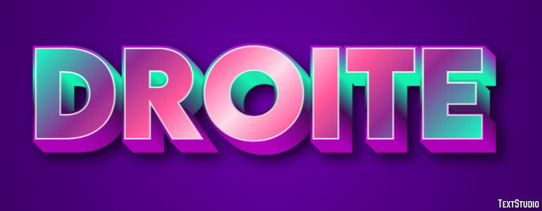 Droite Texteffekt