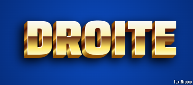 Droite Text Effect