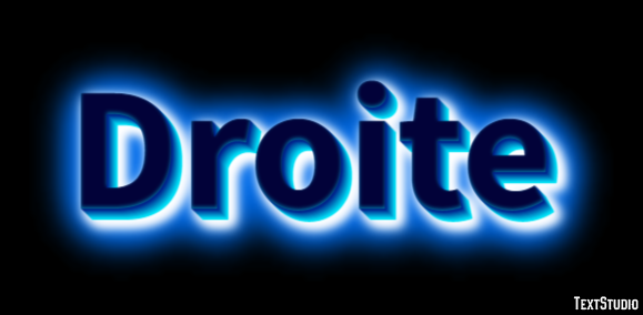 Droite Texteffekt