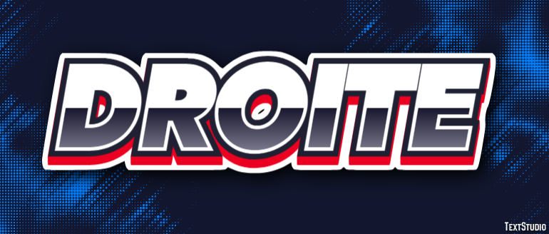 Droite Texteffekt