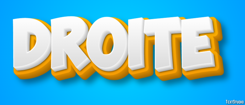Droite Text Effect