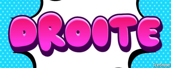 Droite Эффект текста