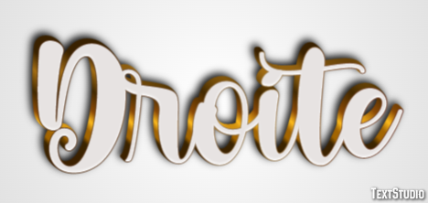 Droite Text Effect