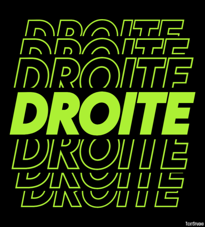 Droite Text Effect