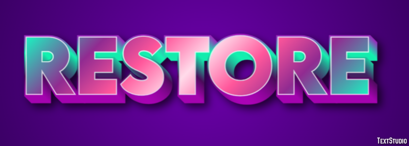 Restore Text Effect