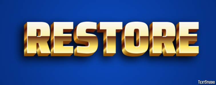 Restore Text Effect