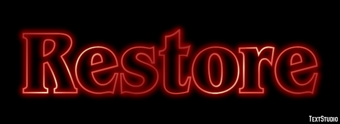 Restore Text Effect