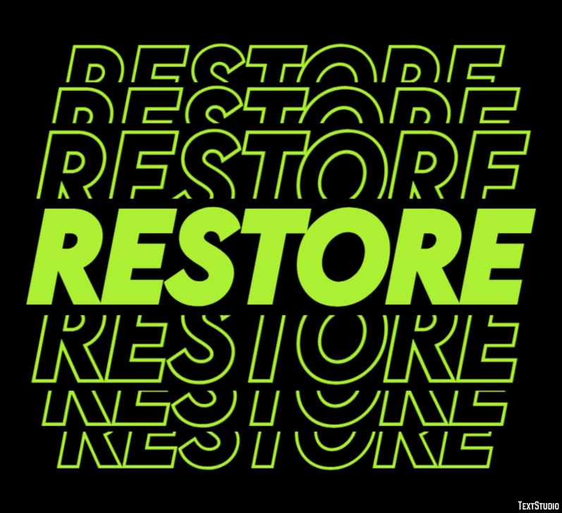 Restore Text Effect