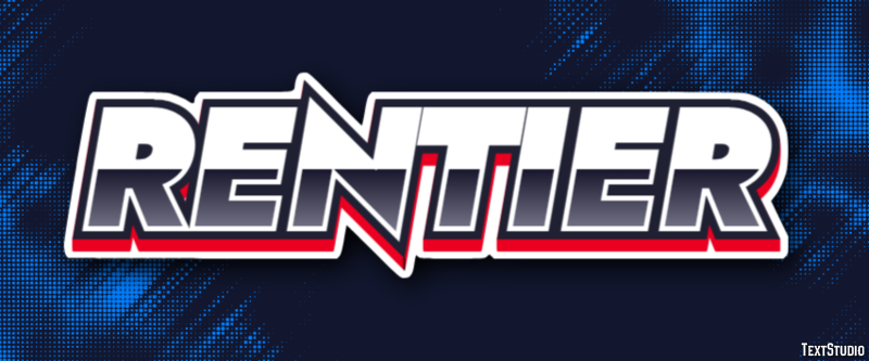 Rentier Texteffekt