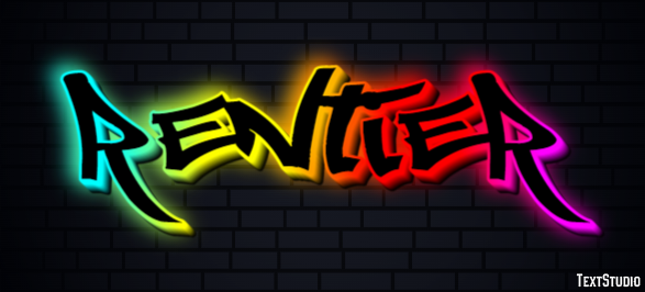 Rentier Texteffekt
