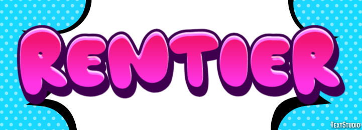 Rentier Texteffekt